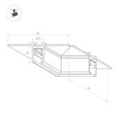 Коннектор угловой MAG-MICROCOSM-CON-FDW-L90 (BK) 043055