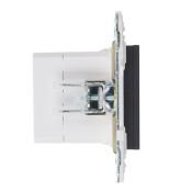 Розетка встраиваемая USB IEK SKANDY A+C 3,1А SK-U22-D31-K53 SK-R14G графит