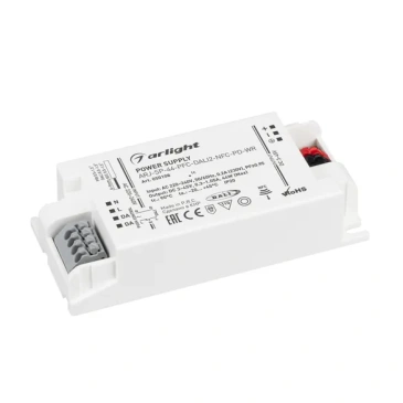 блок питания токовый (AC-DC) 300-1050mA  44W 050108 ARJ-SP-44-PFC-DALI2-NFC-PD-WR пластик