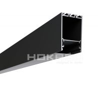комплект профиля  HOKASU с экраном 50/70 B 2500 черный  0240803