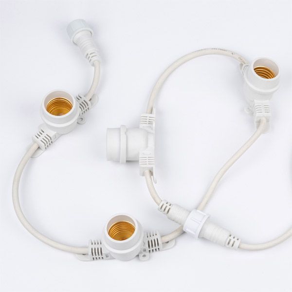Гирлянда  800W Belt-Light 2 жилы UL-00011810 UDL-K121 шаг 50см патроны E27 провод белый (5м) IP65