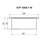 светильник   7W Белый дневной Грильято UL-00012805 ULP-0808 7W-4000К IP40 GRILYATO OPAL BLACK квадратный встраиваемый белый