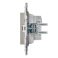 Штепсельная розетка встраиваемая IEK SKANDY 10А SK-R10-10-K37 SK-R02Sh без з/к без шторок шампань
