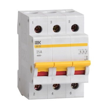 Выключатель нагрузки 3п 25А ВН-32 MNV10-3-025 IEK