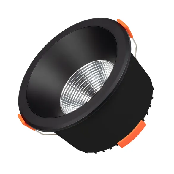 Встраиваемый светильник  12W Белый дневной-MIX 048092 MS-ALORA-BUILT-R140 40deg 230V IP54 круглый черный TRIAC