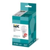 светодиодная лампа шар  A80 Белый дневной 25W LLE-A80/25/230/40/E27 IEK