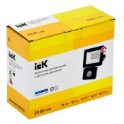 прожектор Белый  20W СДО 06-20Д LPDO602-20-65-K02 с датчиком движения IP54 220В черный