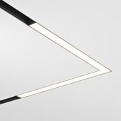 Трековый светильник угловой 24W Белый дневной Базис угловой/Basis Angle Exility 120deg TR042-2-24W4K IP20 на магнитный шинопровод черный
