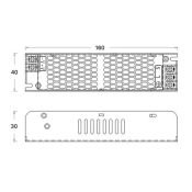 Блок питания (AC-DC) 24V   60W 00-00001385 T-60-24 кожух