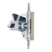 Розетка встраиваемая компьютерная IEK SKANDY SK-K10-1-K10 SK-K01B RJ45 кат.5E бежевый
