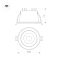 Встраиваемый светильник   9W Белый дневной-MIX 048081 MS-ALORA-BUILT-R106 60deg 230V IP54 круглый белый TRIAC