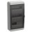 Корпус пластиковый TF5-KP72-N-36-65-K03-K02 КМПн-36 IP65 черная прозрачная дверь TEKFOR IEK