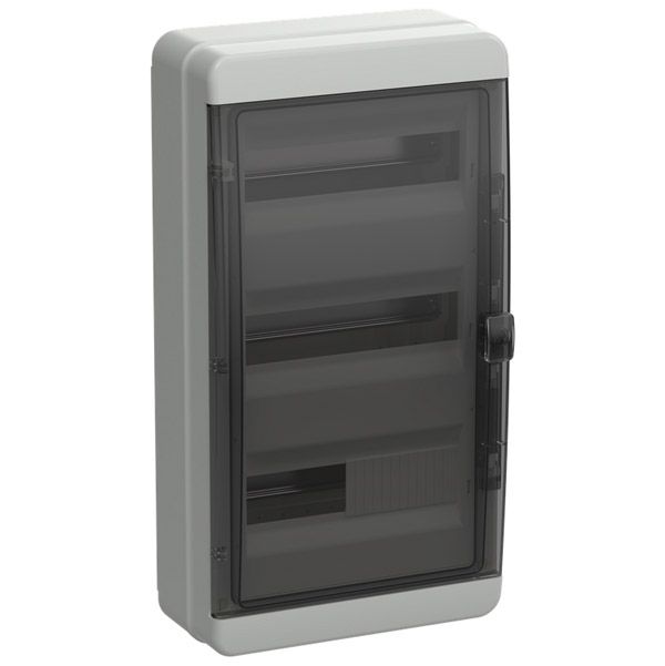 Корпус пластиковый TF5-KP72-N-36-65-K03-K02 КМПн-36 IP65 черная прозрачная дверь TEKFOR IEK