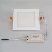 Встраиваемый светильник-панель  13W Белый дневной 020129 DL-142x142M-13W 220V IP20 квадратный белый
