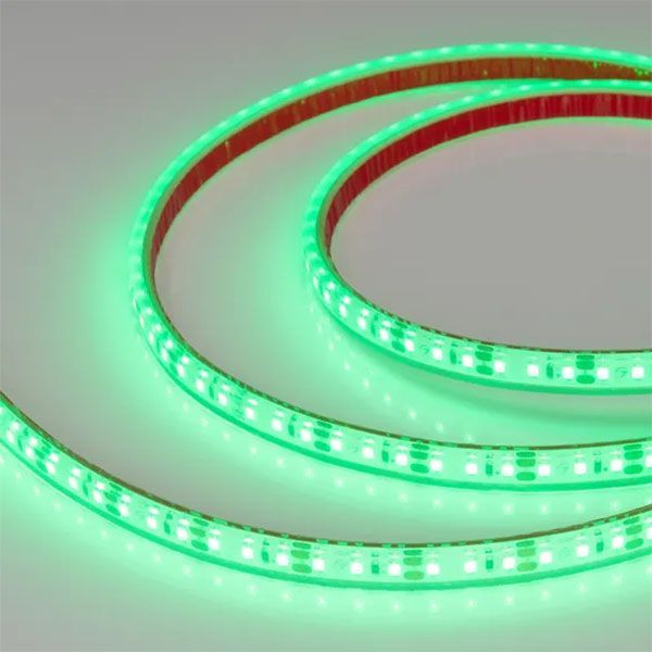 Светодиодная лента Зеленый 2835 12V  9.6W/m 120Led/метр герм (полная силиконовая экструзия) 033792  RTW-PFS-A120  LUX IP67