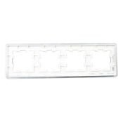 Рамка металлическая 4 поста IEK BRITE BR-M42-M-21-K47 РУ-4-1-Бр алюминий RE AL