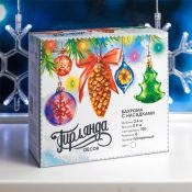 гирлянда БАХРОМА Белый с насадками «Снежинки» 150 LED, IP20