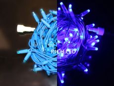 гирлянда НИТЬ 10W Синий RL-S10C-24V-RB/B, синий резиновый провод 10 м., соединяемая, 24V, 100 Led, IP65, статика