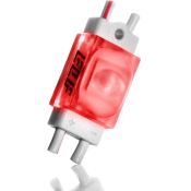 Светодиодный модуль герм. 1led Красный 2835smd 12V квадратный с линзой ELF SOL+DOT R