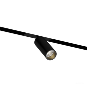 Трековый светильник  10W Белый теплый OneLine Tube (RAL9005/D55/120mm — 3K/10W/23deg) на магнитный шинопровод черный 0620701
