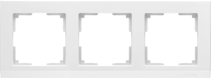 Рамка  пластик 3 поста WERKEL Stark WL04-Frame-03 / W0031801 белый
