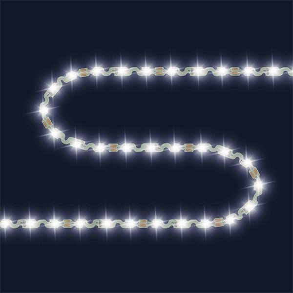 Светодиодная лента змейка Белый дневной 2835 12V  4.8W/m 60Led/метр 00-132 Стандарт 6мм Светодиодная лента змейка Белый дневной 2835 12V  4.8W/m 60Led/метр 00-132 Стандарт 6мм