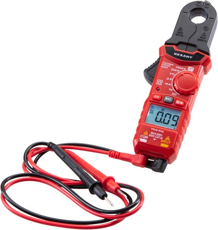 Клещи токоизмерительные 13-3220 R200D REXANT