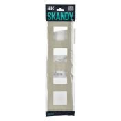 Рамка пластик 4 поста IEK SKANDY SK-M42-K10 SK-F01B бежевый