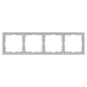 Рамка пластик 4 поста Arlight FRM-NOBE-SFPL-4-IS 059461 никель