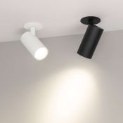 Встраиваемый светильник   9W Белый дневной 034147 LGD-LUMOS-R55-9W  25deg 220V IP20 поворотный цилиндр черный