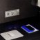 Выключатель встраиваемый VOLTUM S70 двухклавишный 10А шелк