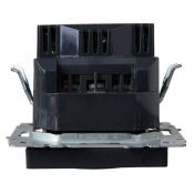 Штепсельная розетка встраиваемая IEK BRITE 16А BR-R14-16-U22-018-K53 РЮш11-1-БрГ с з/к и шторками с USB A+C 18Вт графит