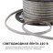 Светодиодная лента Белый теплый 2835 220V  7W/m 120Led/м герм O17-07 IP65 50М
