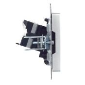 Розетка встраиваемая компьютерная IEK BRITE BR-K10-1-K47 РК10-БрА RJ45 кат.5E алюминий
