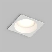 Встраиваемый светильник без лампы DENKIRS DEEP DK3104-WH GU5.3 белый квадратный IP65