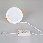 Встраиваемый светильник-панель   9W Белый 021433  DL-BL125-9W 220V IP20 круглый белый