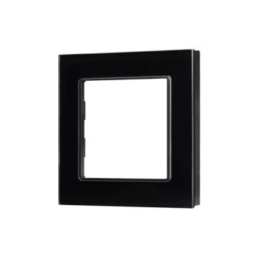 Рамка стеклянная 1 пост Arlight GLARE 043787 FRM-GLARE-GS-1-BK черная