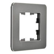 Рамка металлическая 1 пост IEK BRITE BR-M12-M-01-K48 РУ-1-1-Бр титан RE
