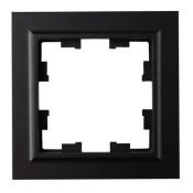 Рамка пластик 1 пост IEK BRITE BR-M12-44-K02 РУ-1-БрЧ-44 черный IP44