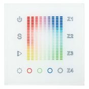 Панель сенсорная встраиваемая 018202 SR-2831AC-RF-IN (220V,RGB,4зоны) White