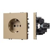 Штепсельная розетка встраиваемая Arlight SCT-NOBE-MEU1-SFPL-GD 054278 золото