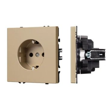 Штепсельная розетка встраиваемая Arlight SCT-NOBE-MEU1-SFPL-GD 054278 золото