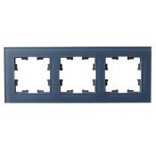 Рамка стеклянная 3 поста IEK BRITE BR-M32-G-31-K35 РУ-3-2-Бр маренго матовый