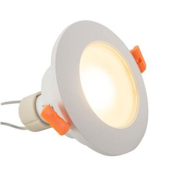 Встраиваемый светильник без лампы DENKIRS FACET DK3016-WH GU10 белый круглый IP65