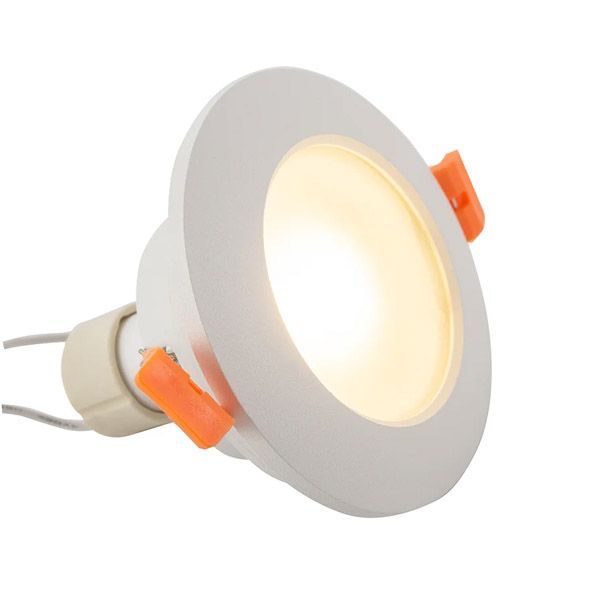 Встраиваемый светильник без лампы DENKIRS FACET DK3016-WH GU10 белый круглый IP65