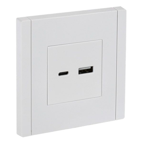 Розетка встраиваемая USB IEK FORTE&PIANO A+C 18Вт FP-U22-018-K01 FP251 белый