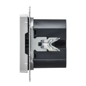 Розетка встраиваемая USB IEK BRITE A+C 45Вт BR-U22-045-K47 РЮ11-2-БрА алюминий