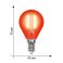 лампа декоративная шар  G45 Красный 5.0W UL-00002985 LED-G45-5W/RED/E14 GLA02RD лампа декоративная шар  G45 Красный 5.0W UL-00002985 LED-G45-5W/RED/E14 GLA02RD