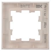 Рамка стеклянная 1 пост IEK BRITE BR-M12-G-31-K14 РУ-1-2-Бр розовый матовый