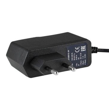 сетевой адаптер (AC-DC)  12V  1.0A 12W ELFLED-Ad12E012-JH черный корпус